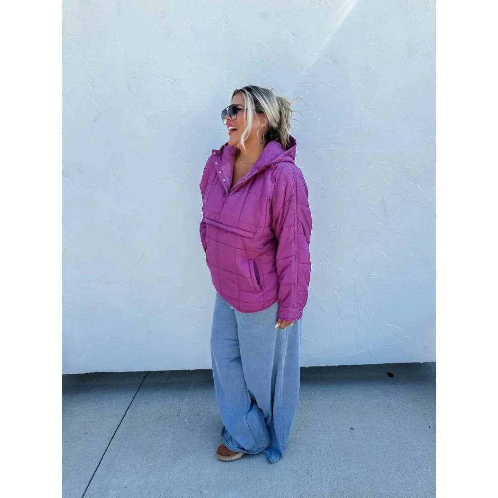 FP Movement by Free People Vibrant Purple Puffer Jacket - Picture 2 of 8